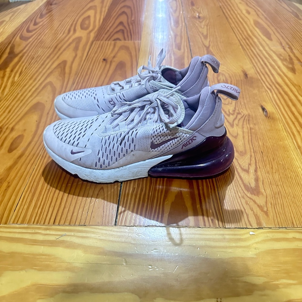 Nike Air Max 270 in Soft Pink and Purple + Burgendy